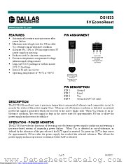 DS1833Z-15+T&R datasheet pdf MAXIM - Dallas Semiconductor