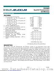 DS1845E-050 datasheet pdf MAXIM - Dallas Semiconductor