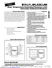 DS1859E-015+ datasheet pdf MAXIM - Dallas Semiconductor