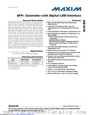 DS1878T datasheet pdf MAXIM - Dallas Semiconductor