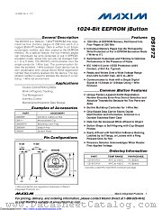 DS1972-F3# datasheet pdf MAXIM - Dallas Semiconductor
