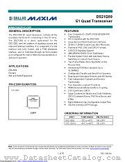 DS21Q59L+ datasheet pdf MAXIM - Dallas Semiconductor