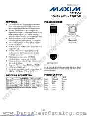 DS2430A-002-E1+ datasheet pdf MAXIM - Dallas Semiconductor