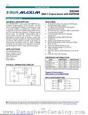 DS2460S-041-00+1T datasheet pdf MAXIM - Dallas Semiconductor