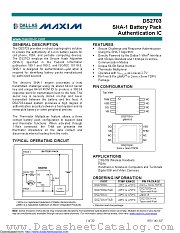 DS2703G+UC27 datasheet pdf MAXIM - Dallas Semiconductor