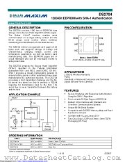 DS2704REVKIT+ datasheet pdf MAXIM - Dallas Semiconductor