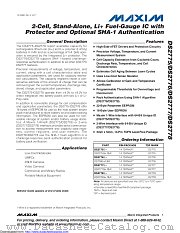 DS2776G+T&R datasheet pdf MAXIM - Dallas Semiconductor