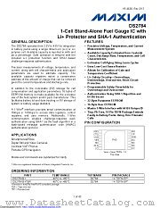 DS2784G-CP1+W datasheet pdf MAXIM - Dallas Semiconductor