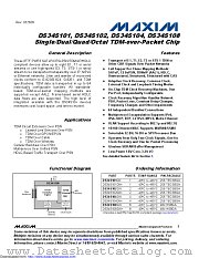 DS34S108GN+ datasheet pdf MAXIM - Dallas Semiconductor
