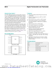 DS75S+T&R datasheet pdf MAXIM - Dallas Semiconductor