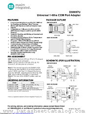 DS9097U-E25# datasheet pdf MAXIM - Dallas Semiconductor