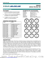 DS9105-002# datasheet pdf MAXIM - Dallas Semiconductor