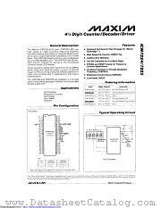 ICM7224IQH+D datasheet pdf MAXIM - Dallas Semiconductor