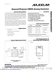 IH5042CWE+ datasheet pdf MAXIM - Dallas Semiconductor