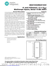 MAX1033BEUP/GH9 datasheet pdf MAXIM - Dallas Semiconductor