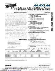MAX1037EKA+ datasheet pdf MAXIM - Dallas Semiconductor