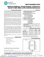 MAX1082ACUE+T datasheet pdf MAXIM - Dallas Semiconductor