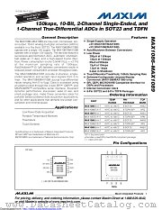 MAX1089ETA+T datasheet pdf MAXIM - Dallas Semiconductor