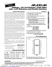 MAX1092ACEG+ datasheet pdf MAXIM - Dallas Semiconductor