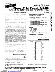 MAX1091AEEI+ datasheet pdf MAXIM - Dallas Semiconductor
