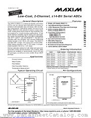 MAX110BCWE+T datasheet pdf MAXIM - Dallas Semiconductor