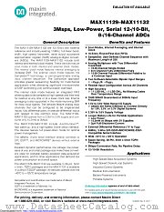 MAX11130 datasheet pdf MAXIM - Dallas Semiconductor