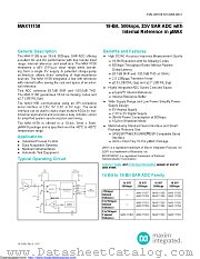MAX11158 datasheet pdf MAXIM - Dallas Semiconductor