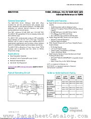 MAX11165 datasheet pdf MAXIM - Dallas Semiconductor