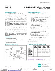MAX11167ETC+T datasheet pdf MAXIM - Dallas Semiconductor