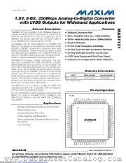MAX1121EGK-D datasheet pdf MAXIM - Dallas Semiconductor