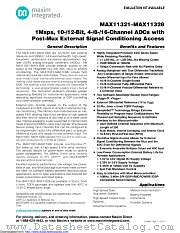 MAX11328 datasheet pdf MAXIM - Dallas Semiconductor