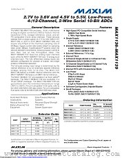 MAX1138L datasheet pdf MAXIM - Dallas Semiconductor