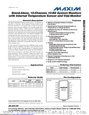MAX1154BEUE+ datasheet pdf MAXIM - Dallas Semiconductor