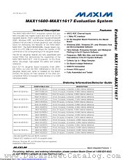 MAX11616EVSYS+ datasheet pdf MAXIM - Dallas Semiconductor