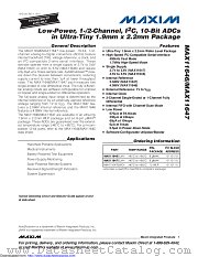 MAX11646EUA+ datasheet pdf MAXIM - Dallas Semiconductor