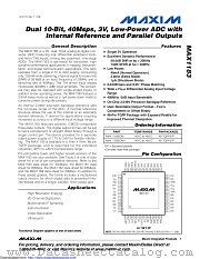 MAX1183ECM-D datasheet pdf MAXIM - Dallas Semiconductor
