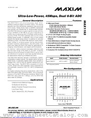 MAX1193ETI+ datasheet pdf MAXIM - Dallas Semiconductor