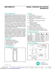 MAX122BEWG+ datasheet pdf MAXIM - Dallas Semiconductor