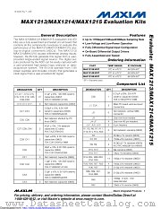 MAX1214EVKIT datasheet pdf MAXIM - Dallas Semiconductor