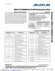 MAX1214NEVKIT datasheet pdf MAXIM - Dallas Semiconductor