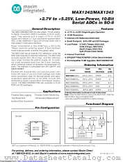 MAX1242AESA+ datasheet pdf MAXIM - Dallas Semiconductor