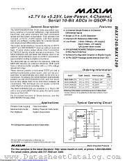 MAX1249BEEE+T datasheet pdf MAXIM - Dallas Semiconductor
