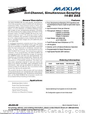 MAX126CEAX+D datasheet pdf MAXIM - Dallas Semiconductor