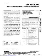 MAX1254EVSYS datasheet pdf MAXIM - Dallas Semiconductor