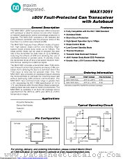 MAX13051ESA+T datasheet pdf MAXIM - Dallas Semiconductor