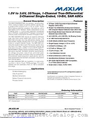 MAX1395ETB+T datasheet pdf MAXIM - Dallas Semiconductor