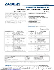 MAX14579EEVKIT# datasheet pdf MAXIM - Dallas Semiconductor