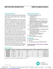 MAX14641ETA+ datasheet pdf MAXIM - Dallas Semiconductor