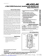 MAX1490EBCPG+ datasheet pdf MAXIM - Dallas Semiconductor