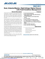 MAX14811CTN+ datasheet pdf MAXIM - Dallas Semiconductor